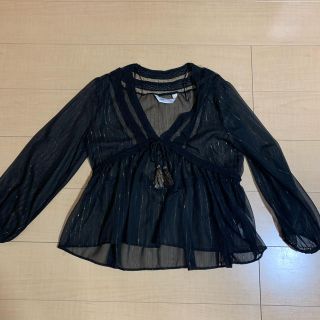 ザラ(ZARA)のZARA シースルー トップス(カットソー(長袖/七分))