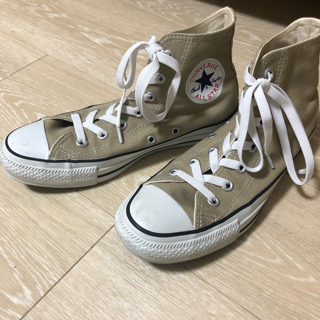 CONVERSE(コンバース)の【popo114様専用】コンバース ベージュ 24.5 レディースの靴/シューズ(スニーカー)の商品写真