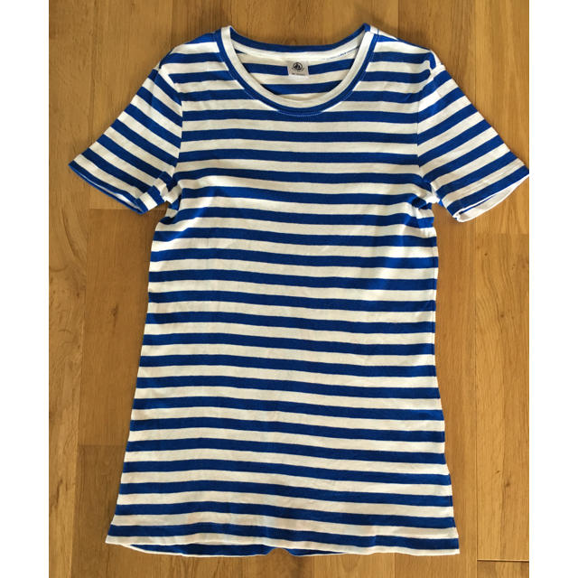 PETIT BATEAU(プチバトー)のプチバトー PETIT BATEAU ボーダーカットソー Mサイズ 18ans レディースのトップス(Tシャツ(半袖/袖なし))の商品写真