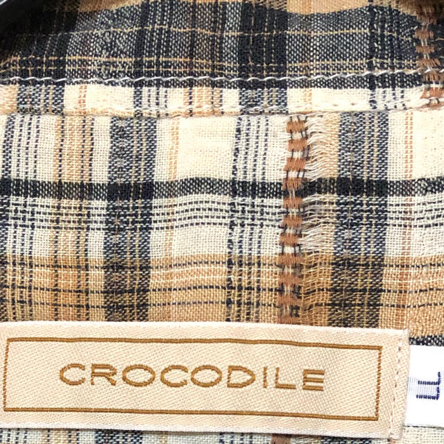 Crocodile(クロコダイル)のクロコダイル 半袖チェックシャツ メンズのトップス(シャツ)の商品写真