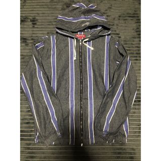 シュプリーム(Supreme)のSupreme シャツ パーカー デニム ジャケット ストライプ(Gジャン/デニムジャケット)