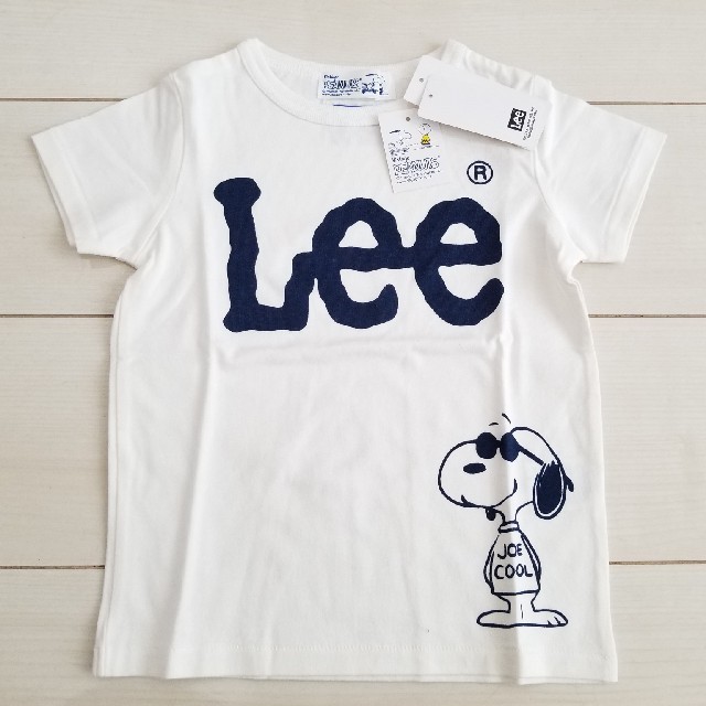 Lee(リー)の新品 100cm Lee×ストンプスタンプ スヌーピー Tシャツ ホワイト キッズ/ベビー/マタニティのキッズ服男の子用(90cm~)(Tシャツ/カットソー)の商品写真