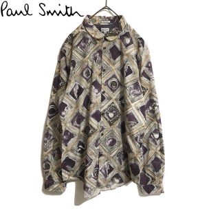 ポールスミス(Paul Smith)の古着 Paul Smith 総柄 アート デザイン シャツ(シャツ)