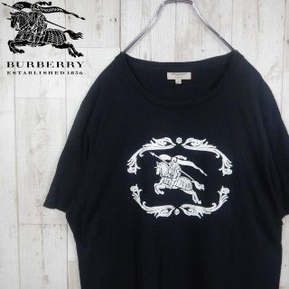 バーバリー(BURBERRY)のともキング様専用！バーバリーロンドン　ビッグロゴ　半袖Tシャツ　ブラック　L(Tシャツ/カットソー(半袖/袖なし))