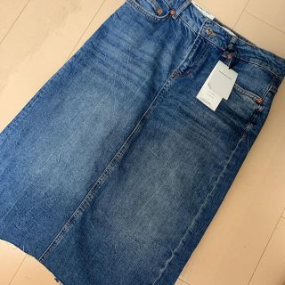 ザラ(ZARA)のZARA♥新品タグ付き デニムロングスカート(ロングスカート)