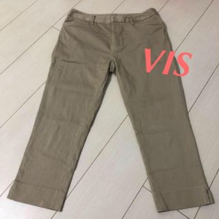 ヴィス(ViS)のViS☆パンツ ベージュ(クロップドパンツ)