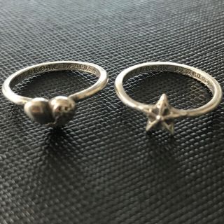 クロムハーツ(Chrome Hearts)のChrome Hearts  Heart&Star リング セット ユニセックス(リング(指輪))