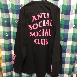 シュプリーム(Supreme)のanti social social club ロンT black  2xl(Tシャツ/カットソー(七分/長袖))