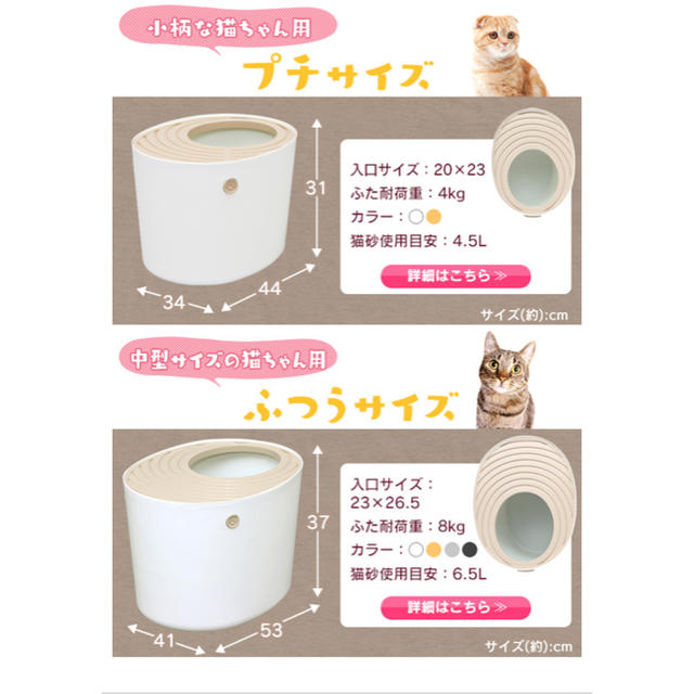 アイリスオーヤマ(アイリスオーヤマ)の上から猫トイレ／ホワイト その他のペット用品(猫)の商品写真