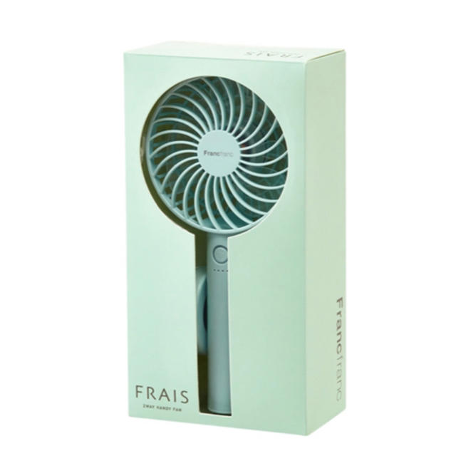 Francfranc(フランフラン)のFrancfranc/フランフラン ハンディファン/小型扇風機 ライトブルー スマホ/家電/カメラの冷暖房/空調(扇風機)の商品写真