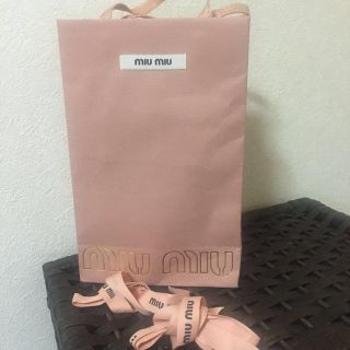 ミュウミュウ(miumiu)のmiumiu♡ショッパー＆リボン(その他)