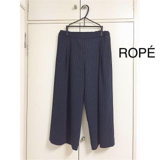 ロペ(ROPE’)のストライプガウチョパンツ(バギーパンツ)