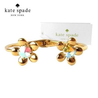 ケイトスペードニューヨーク(kate spade new york)の新品 ケイトスペード O0RU2077 バングル お花 虹色(ブレスレット/バングル)