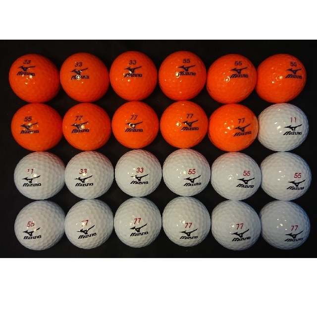MIZUNO(ミズノ)の【美品】ミズノ D201 24球 ロストボール ゴルフボール スポーツ/アウトドアのゴルフ(その他)の商品写真