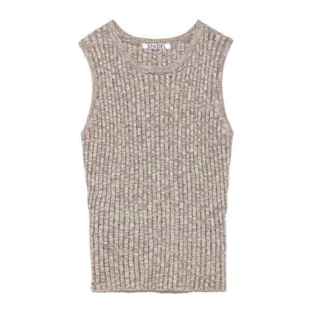 SNIDEL(スナイデル)のSNIDEL ❤︎ メランジアメスリニットトップス レディースのトップス(Tシャツ(半袖/袖なし))の商品写真