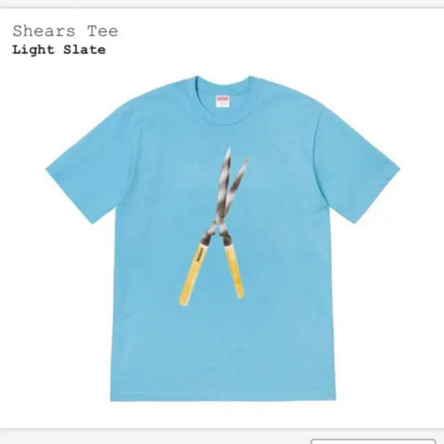 Supreme shears tee 青 Mサイズ 定価以下トップス