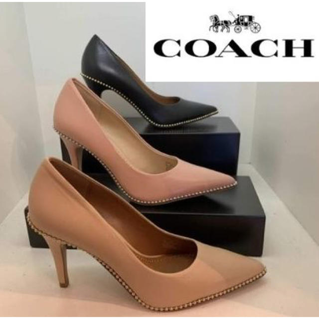 COACH(コーチ)のお値下げ✨新品 COACH パンプス ベージュ  レディースの靴/シューズ(ハイヒール/パンプス)の商品写真