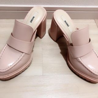 スナイデル(SNIDEL)の【お値下げ】【美品】スナイデル 厚底パンプス ピンク(ローファー/革靴)