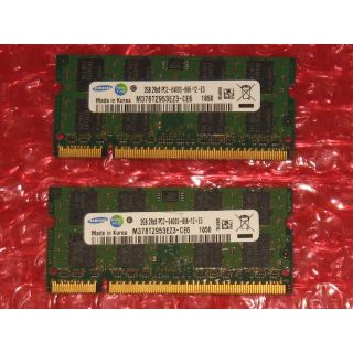 サムスン(SAMSUNG)のサムソン DDR2 PC2-6400 2GBx2 計4GB #8357-34(PCパーツ)