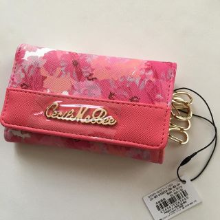 セシルマクビー(CECIL McBEE)の新品 セシルマクビー  花柄 キーケース ピンク(キーケース)