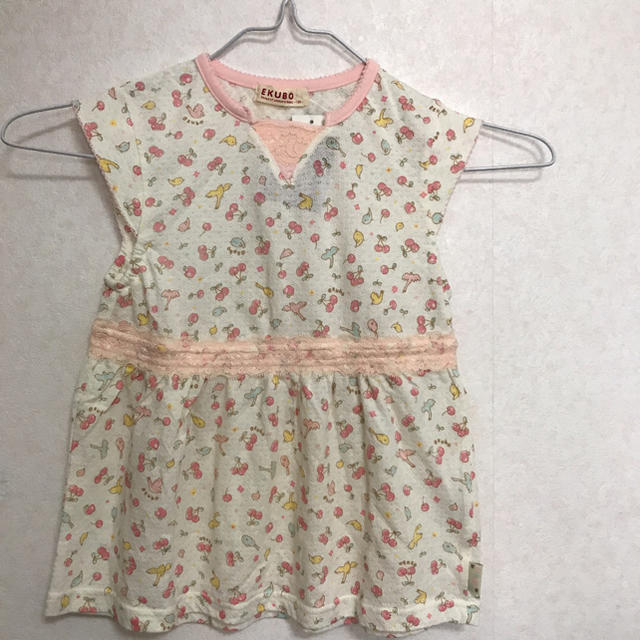 EKUBO コットン ワンピース 130 夏 キッズ/ベビー/マタニティのキッズ服女の子用(90cm~)(ワンピース)の商品写真