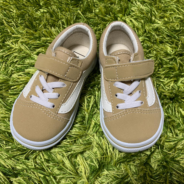 VANS(ヴァンズ)のVANS オールドスクール ベージュ 14 キッズ/ベビー/マタニティのベビー靴/シューズ(~14cm)(スニーカー)の商品写真