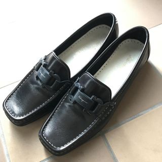 サルヴァトーレフェラガモ(Salvatore Ferragamo)のフェラガモ★ローファー 黒  サイズ 6 1/2 C(ローファー/革靴)