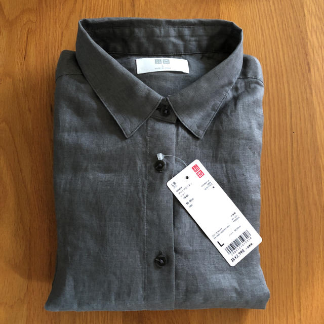 UNIQLO(ユニクロ)のUNIQLO  プレミアムリネンシャツ レディースのトップス(シャツ/ブラウス(長袖/七分))の商品写真