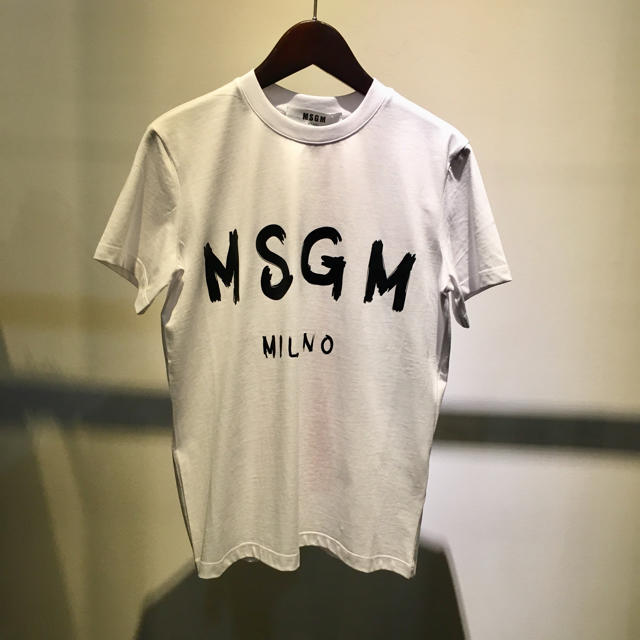 MSGM エムエスジーエム 新品 定番 ロゴ Tシャツ XS ホワイトトップス