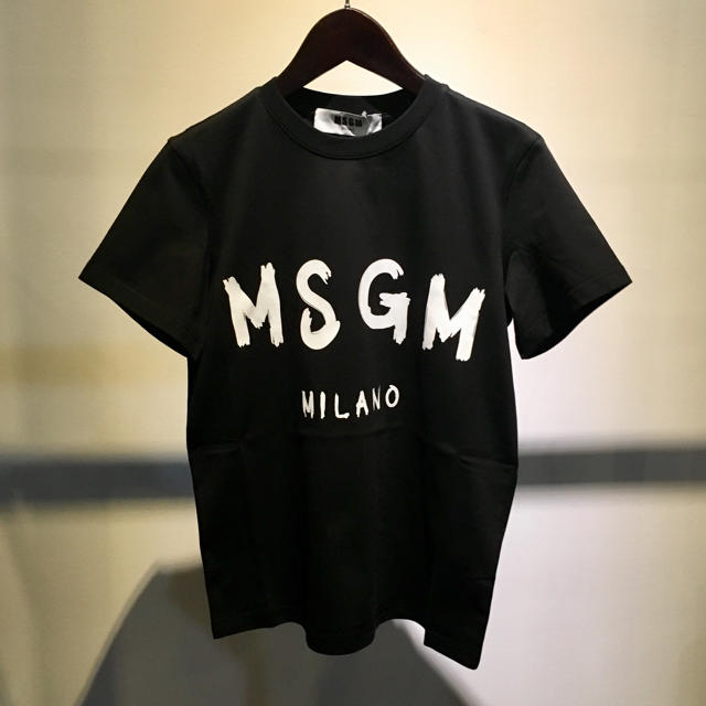 MSGM - MSGM エムエスジーエム 新品 定番 ロゴ Tシャツ XS ブラックの