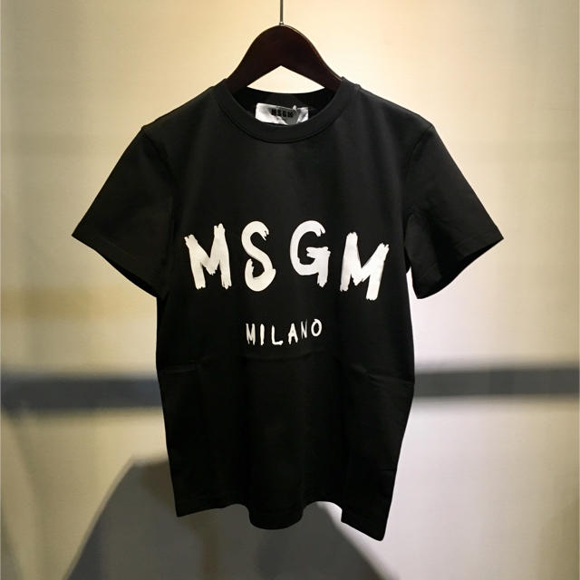 MSGM エムエスジーエム 新品 定番 ロゴ Tシャツ S ブラックレディース