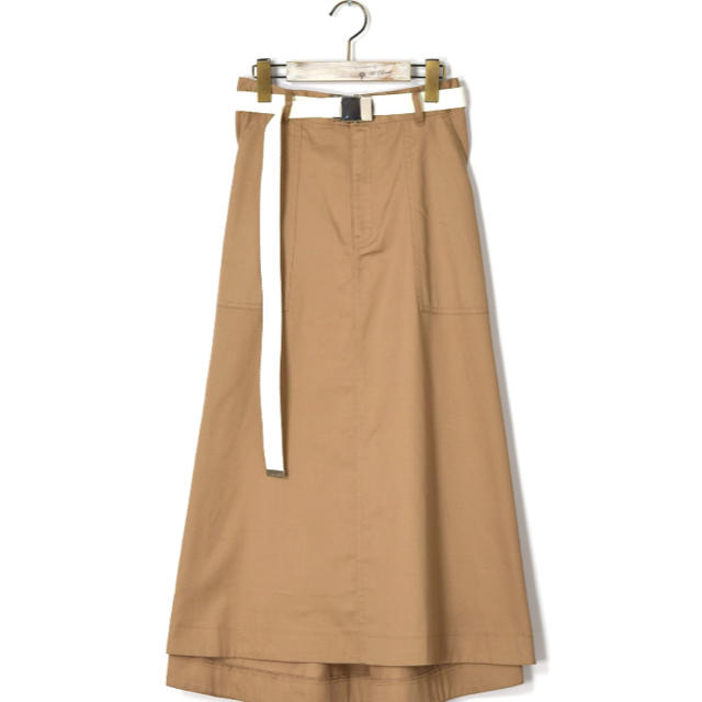w closet(ダブルクローゼット)のwcloset ロングスカート ベージュ レディースのスカート(ロングスカート)の商品写真