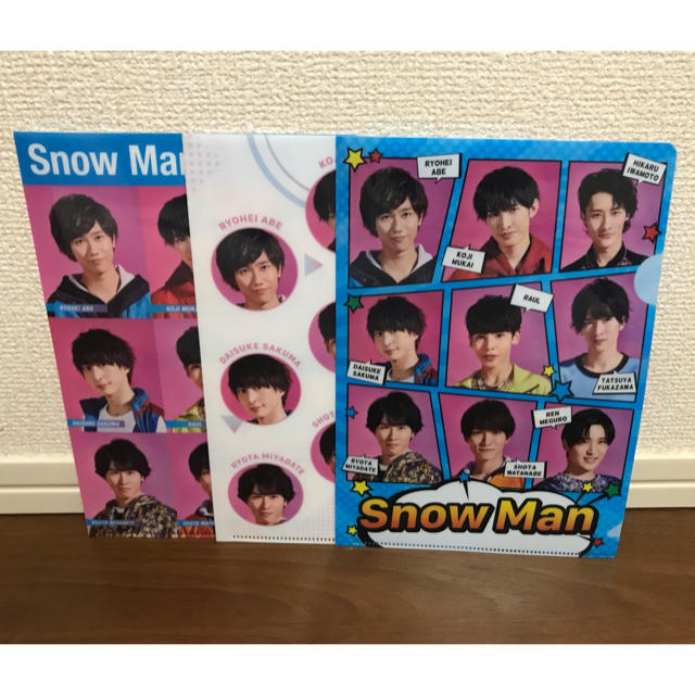 snowmanクリアファイル3枚セット