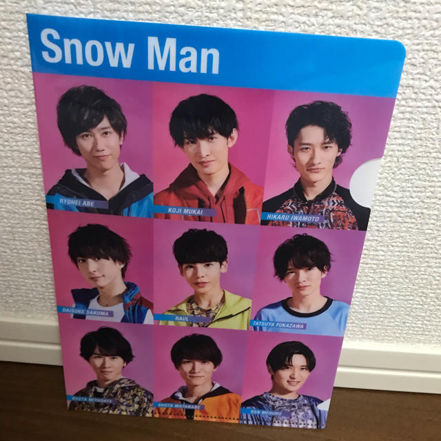 Snow Man　ミンティア　2019　クリアファイル　非売品ボード（販促用）