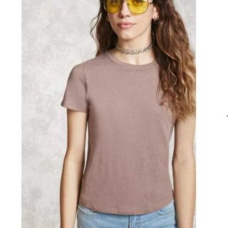 フォーエバートゥエンティーワン(FOREVER 21)の新品未使用タグ付き forever21 スラブカットソー(カットソー(半袖/袖なし))