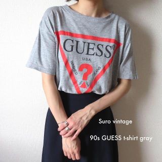 ゲス(GUESS)の90s GUESS ゲス ビッグロゴ tシャツ USA製 古着 レディース(Tシャツ(半袖/袖なし))