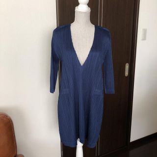 プリーツプリーズイッセイミヤケ(PLEATS PLEASE ISSEY MIYAKE)の美品イッセイミヤケプリーツプリーズデザインワンピース☆(ひざ丈ワンピース)