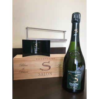 サロン(SALON)のSALON2007 champagne シャンパーニュ 木箱付き(シャンパン/スパークリングワイン)