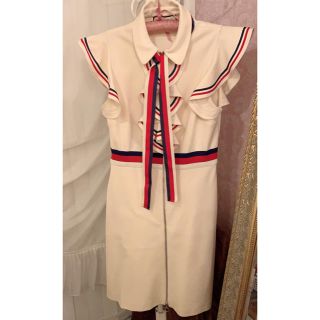 グッチ ひざ丈ワンピース(レディース)(フリル)の通販 24点 | Gucciの