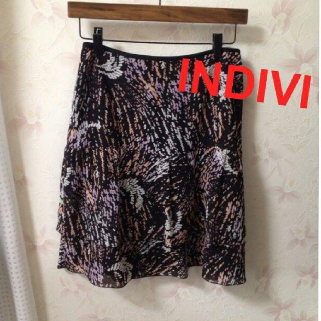 INDIVI(インディヴィ)のINDIVI（インディヴィ）ティアード スカート レディースのスカート(ひざ丈スカート)の商品写真