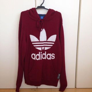 アディダス(adidas)のadidasニットパーカー💖値下げ！(ニット/セーター)