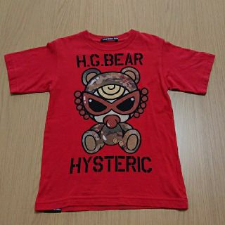 ヒステリックミニ(HYSTERIC MINI)の迷彩☆カモフラ☆TEDDYMINI☆プリントTシャツ☆赤☆100cm(Tシャツ/カットソー)