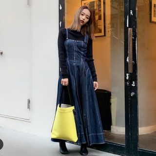 アメリヴィンテージ(Ameri VINTAGE)のCASA FLINE カーサフライン フロントホックデニムロングワンピース (ロングワンピース/マキシワンピース)