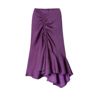 ルシェルブルー(LE CIEL BLEU)の未使用 IRENE アイレネ  スカート パープル 紫(ひざ丈スカート)