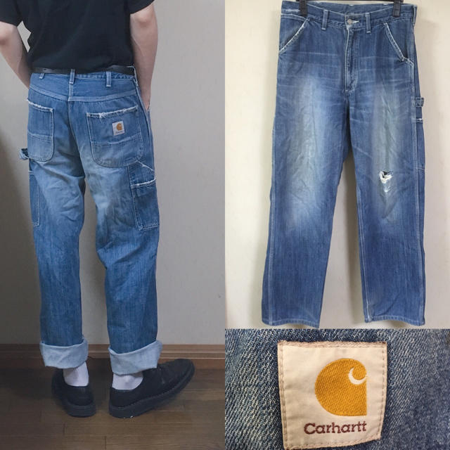 carhartt - 90's carhartt カーハート デニム ペインターパンツ ワイド の通販 by ttt｜カーハートならラクマ