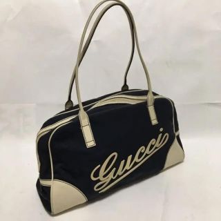 グッチ(Gucci)のGUCCI グッチ スポーツバッグ ネイビー オールドグッチ(ボストンバッグ)