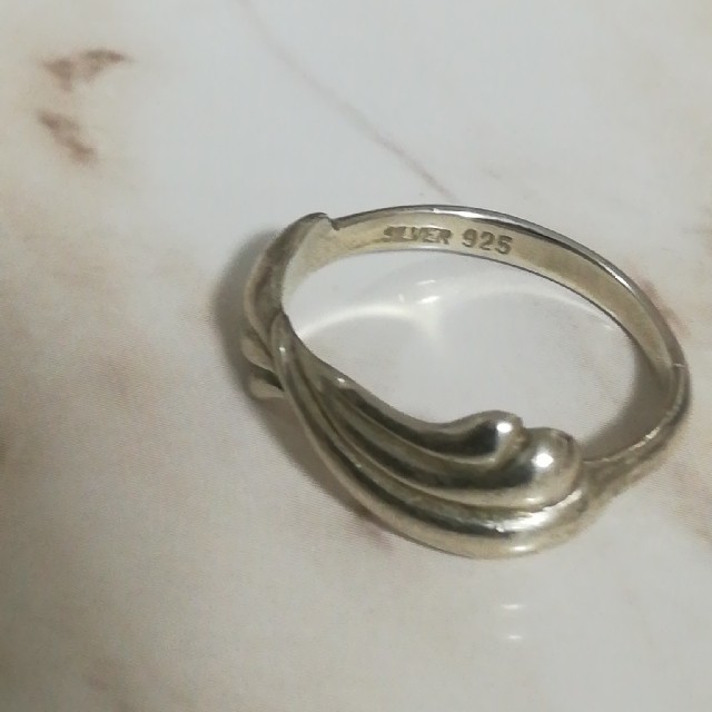 シルバーリング サイズ【9号】925 silver 天使 羽根 エンジェル レディースのアクセサリー(リング(指輪))の商品写真