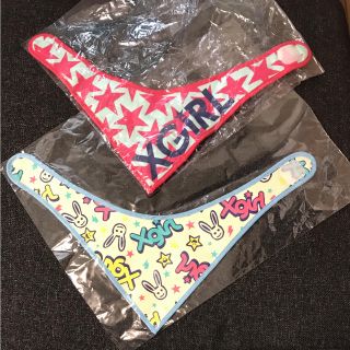 エックスガール(X-girl)の新品 エックスガール  スタイ よだれかけ 2枚セット(ベビースタイ/よだれかけ)