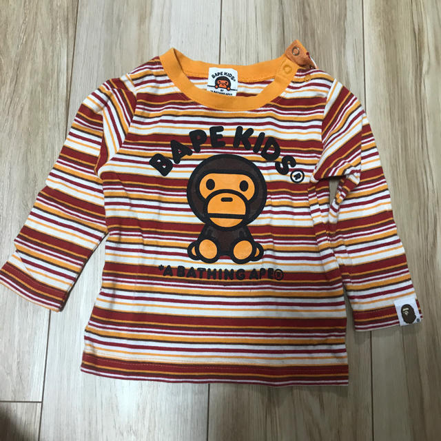 A BATHING APE(アベイシングエイプ)のBAPE KIDS ロンT 70 キッズ/ベビー/マタニティのベビー服(~85cm)(Ｔシャツ)の商品写真