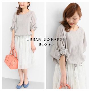 アーバンリサーチロッソ(URBAN RESEARCH ROSSO)のURBAN RESEARCH ROSSO リボンスリーブプルオーバー(シャツ/ブラウス(半袖/袖なし))